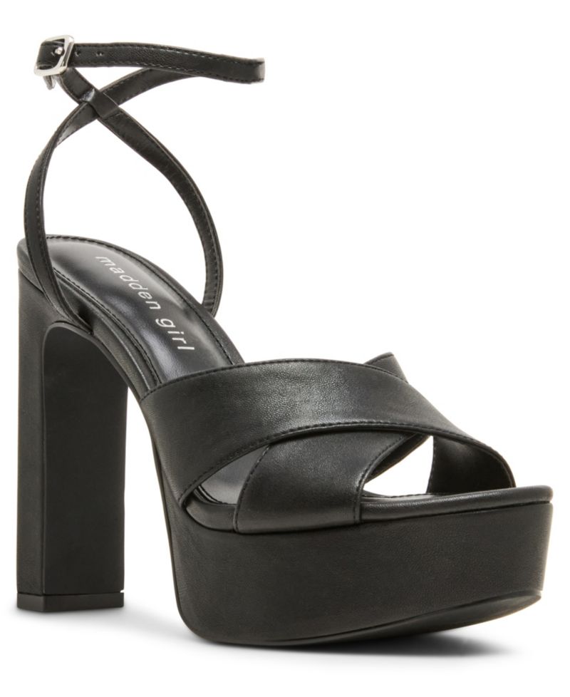 Amber Crossband Platform Dress Sandals