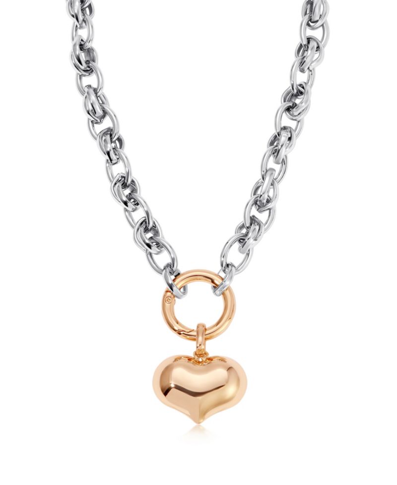 Locked in Mixed Metal Necklace