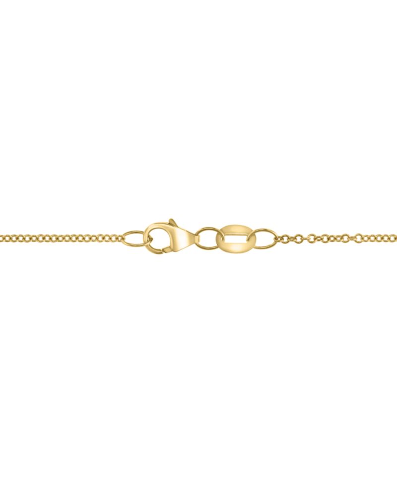 Mother of Pearl (0.75mm) & Diamond Accent (0.04 ct. t.w.) Pendant Necklace in Gold Over Silver