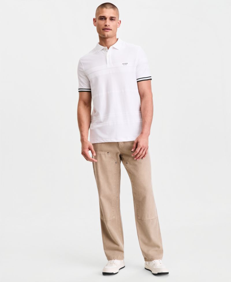 Men's Jacquard Detailed Polo Shirt