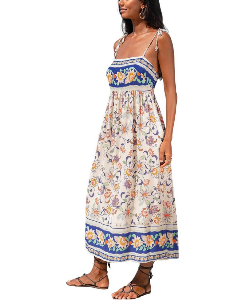 Women's Golden Hour Floral Maxi Beach Dress