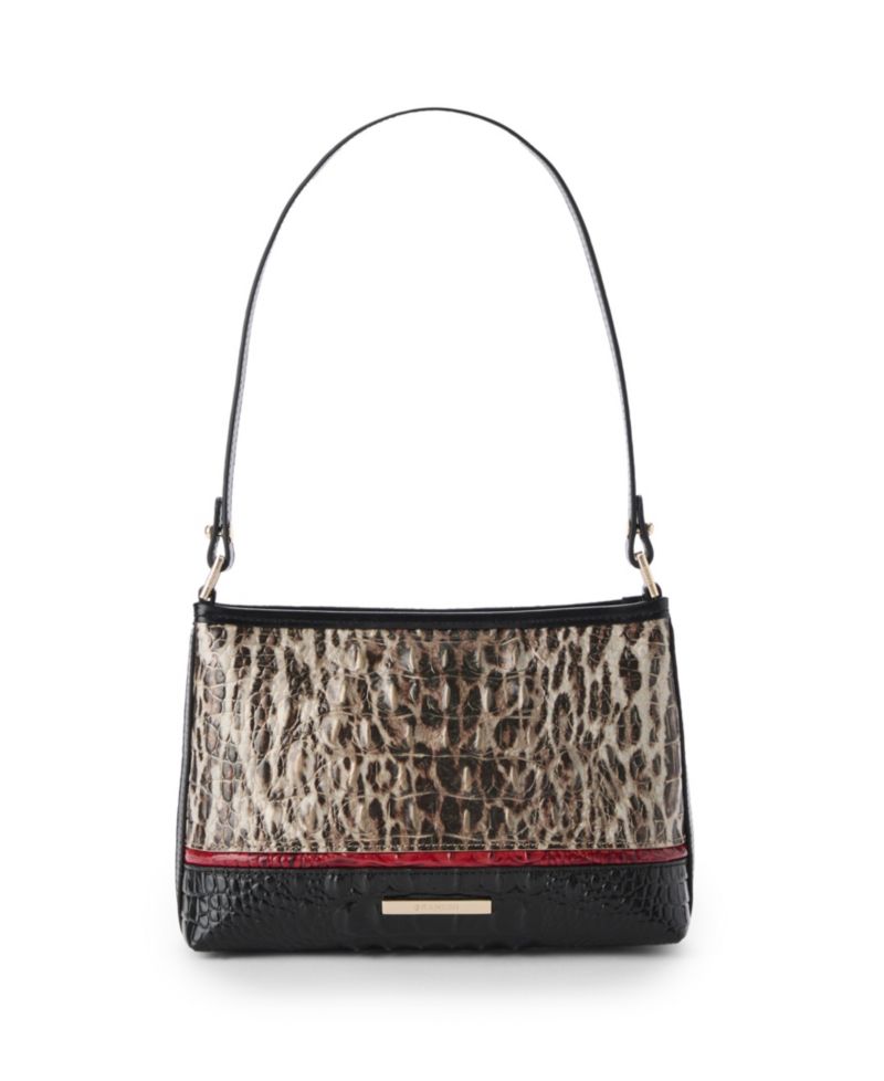 Lorelei Calgary Leather Ocelot Small Shoulder Bag
