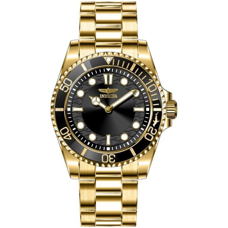 Men's 49701 Pro Diver Quartz PC20S Black Dial Watch