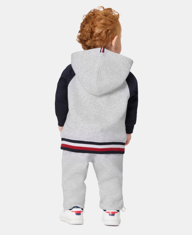 Baby Boys' Color-Blocked Logo Hoodie and Jogger Pants, 2-Piece Set