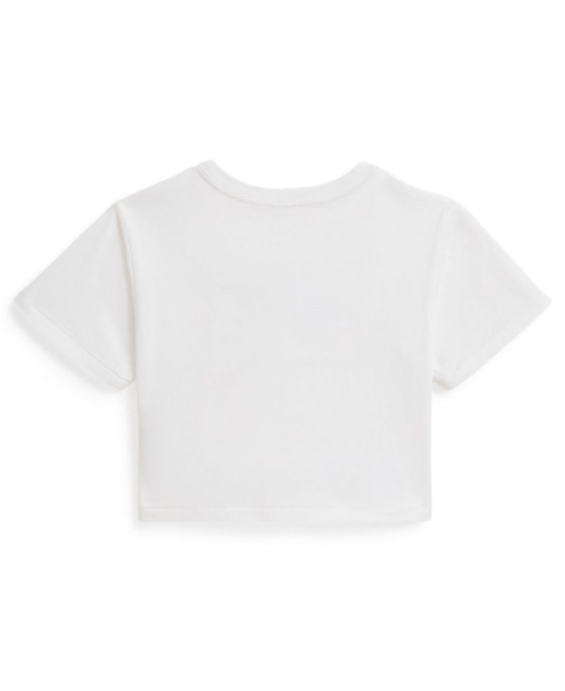 Girls' 2-6X Floral Flag Crewneck Jersey Boxy T-Shirt