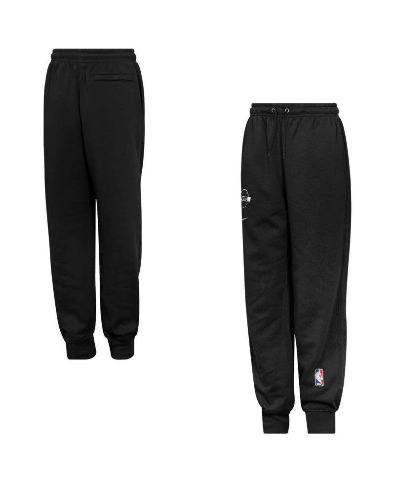 Big Boys and Girls Black Philadelphia 76ers Club Fleece Practice Jogger Pants