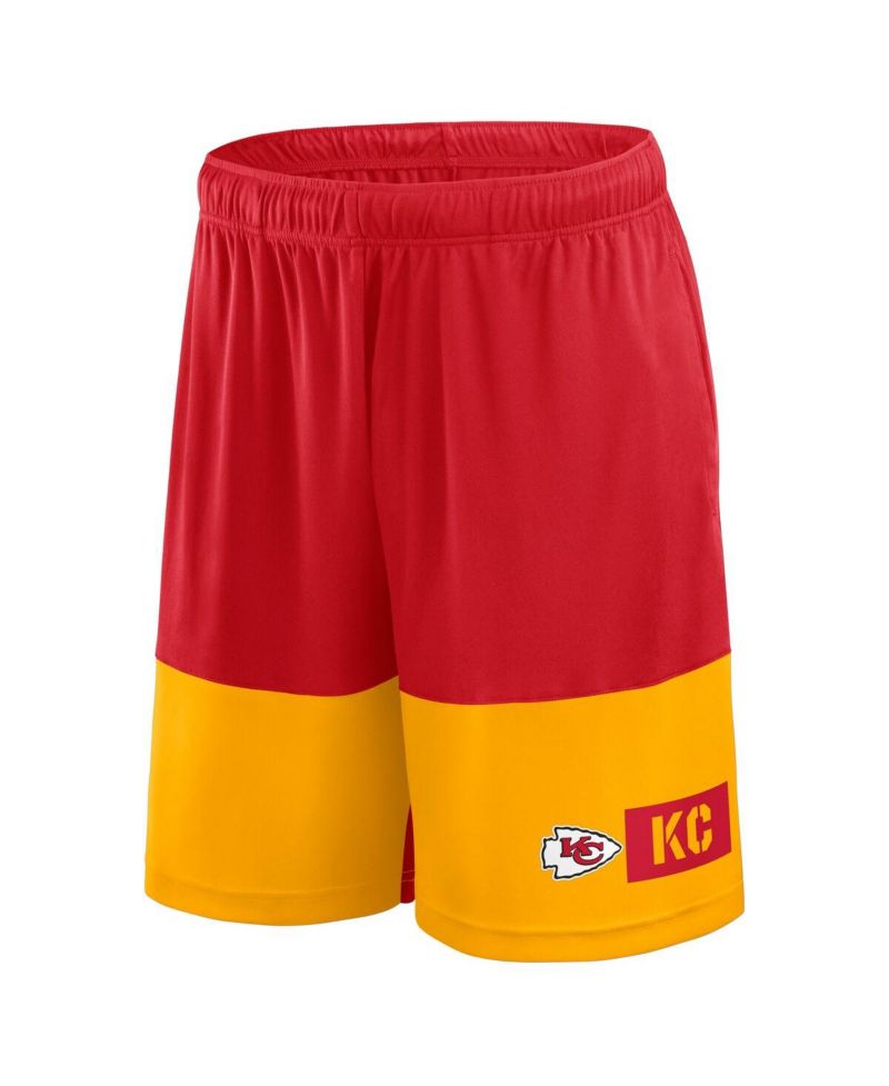 Men's Red/Gold Kansas City Chiefs Big & Tall Best of the Best Performance Shorts