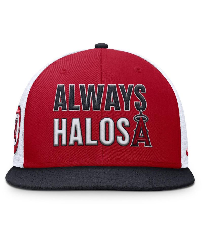 Men's Red Los Angeles Angels Pro Trucker Snapback Hat