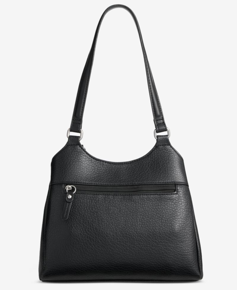 Pebbled 4-Poster Tote