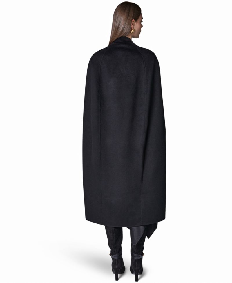 Women's Wool-Blend Maxi Cape Coat