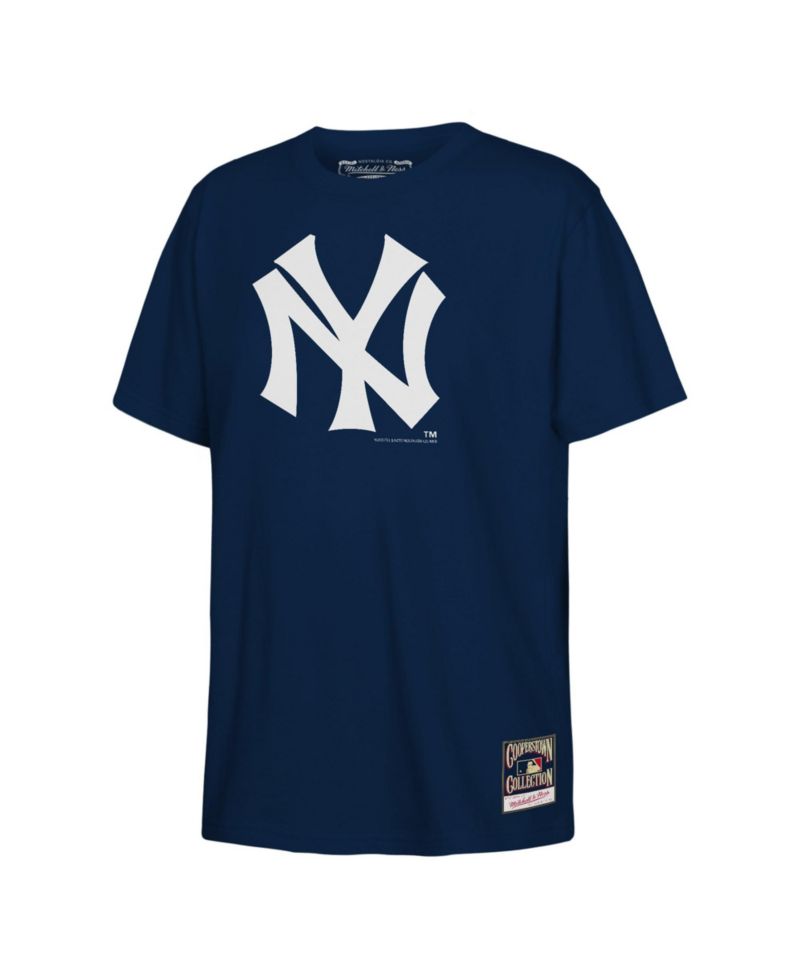 Big Boys and Girls Navy New York Yankees Retro Logo T-Shirt