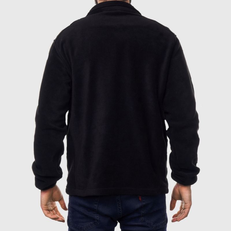 Trent Mens Full Zip Up Fleece Jacket Soft Casual Warm Zipper Coat