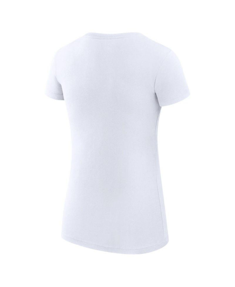 Women's White San Francisco Giants Super-Slim Fit Lightweight Baseball Girls T-Shirt