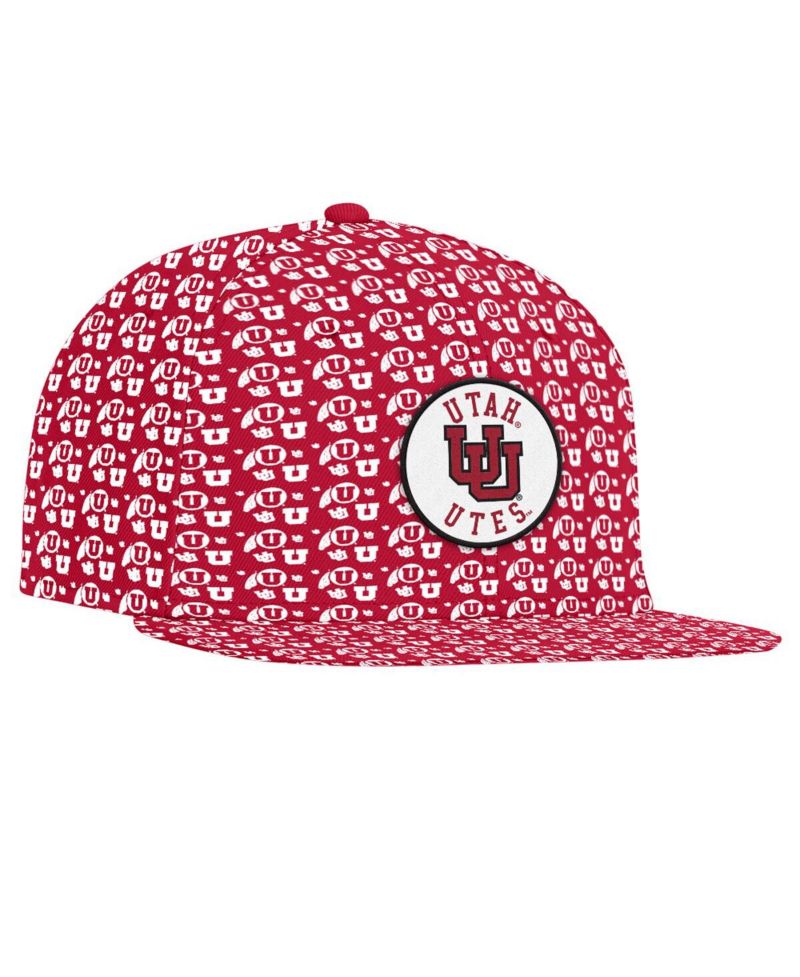 Men's Red Utah Utes Gameday ArmourFuse Snapback Hat
