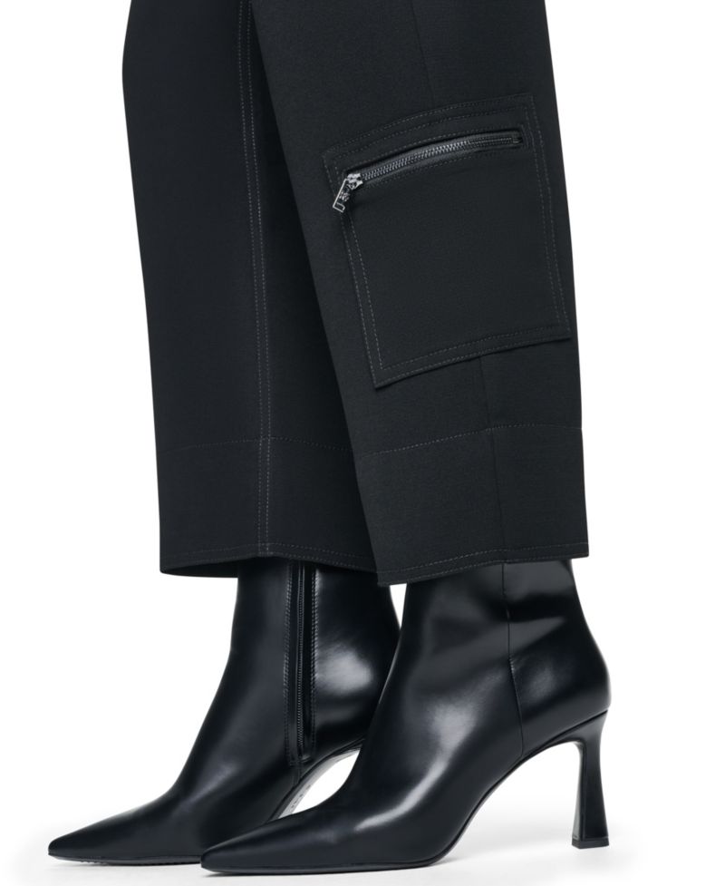 Women's Cargo Straight-Leg Zipper Pocket Pants