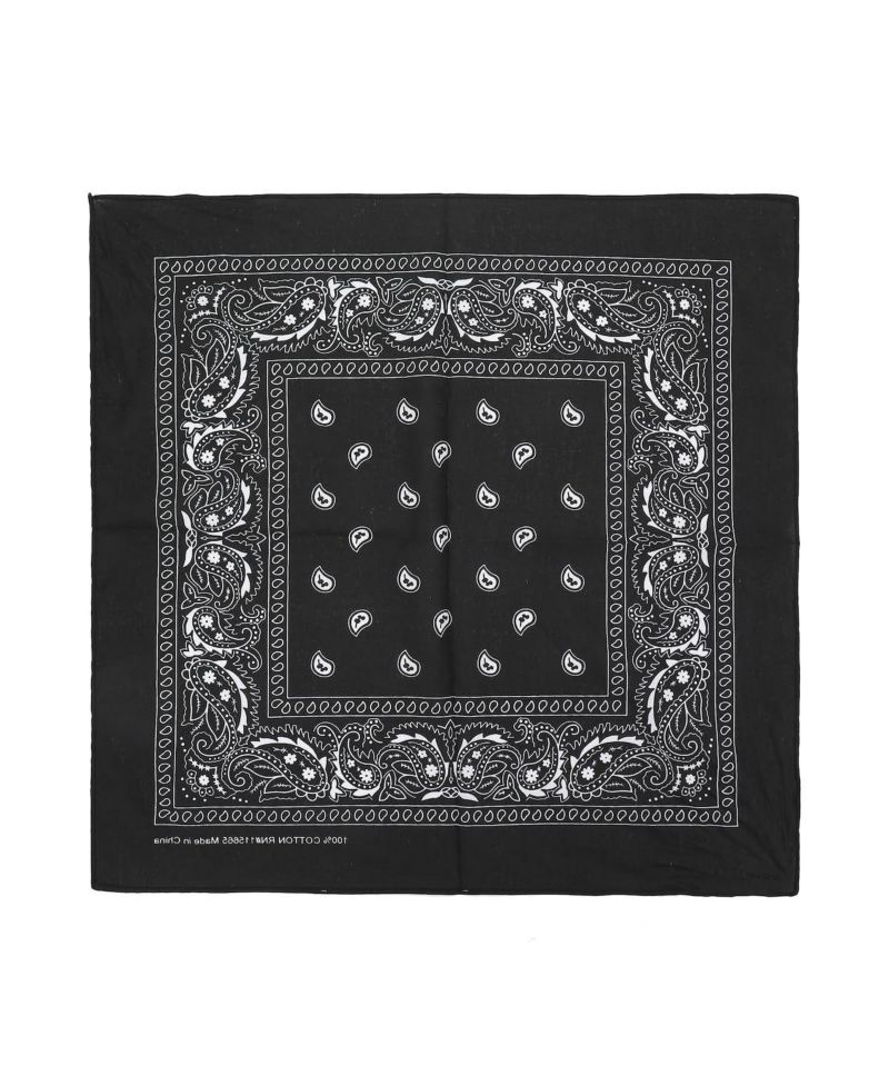 Lightweight Black 22"x22" 6-Pack Bandana Set