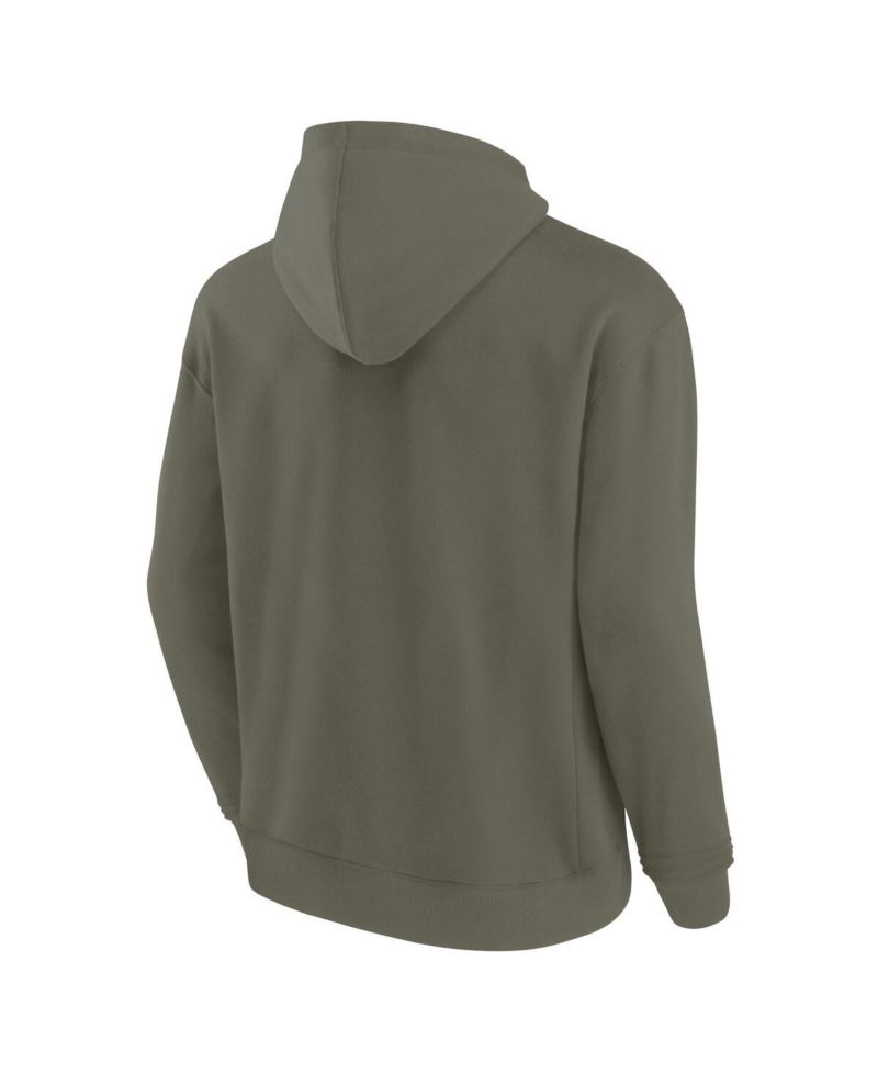 Men's and Women's Signature Olive New York Jets Elements Super Soft Fleece Pullover Hoodie
