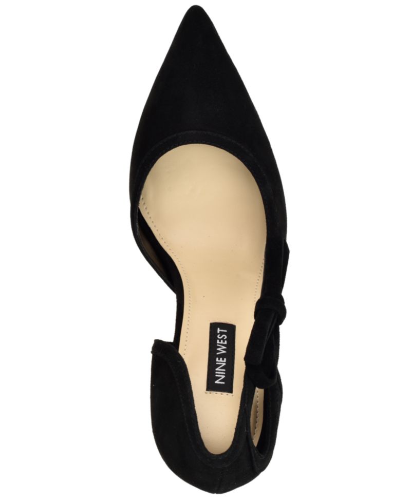 Women's Famila Bow D'Orsay Suede Dress Pumps