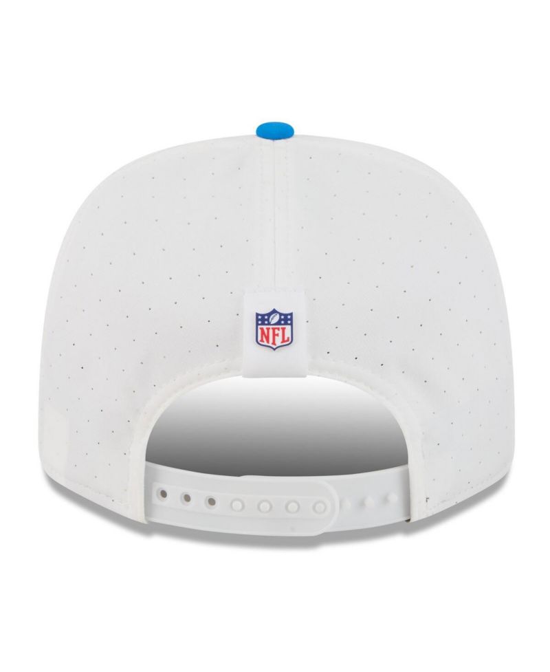 Men's White/Blue Detroit Lions 2025 NFL Training Camp Throwback Logo 9SEVENTY Adjustable Hat