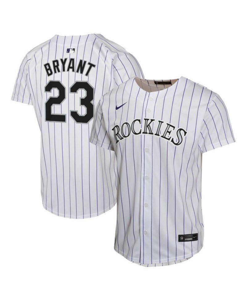 Big Boys and Girls Kris Bryant White Colorado Rockies Home Game Player Jersey