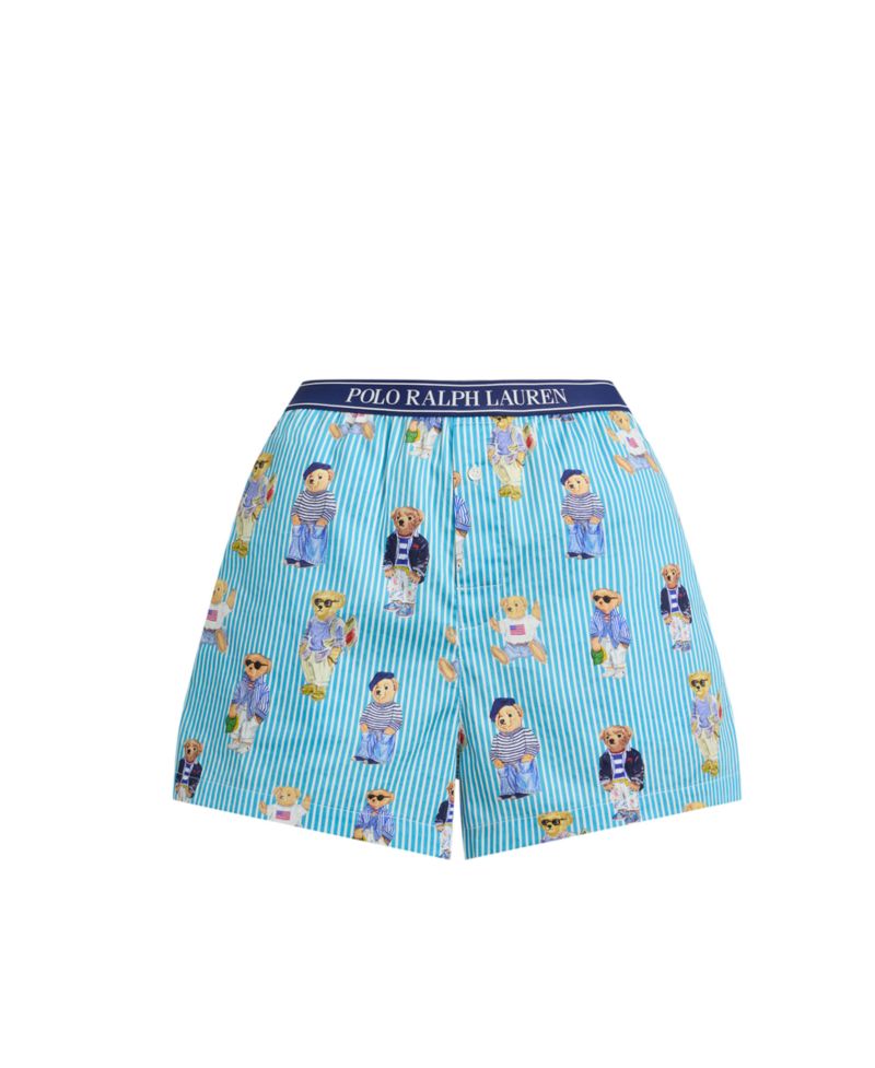 Women's All-Over Bear Striped Sleep Boxers