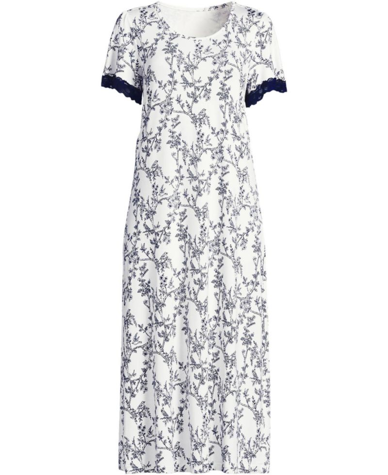 Women's Mid-Calf Scoop Neck Nightgown