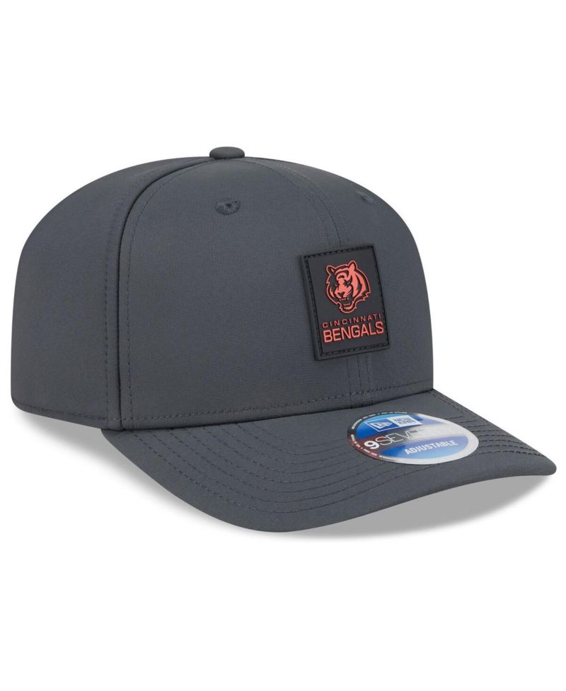 Men's Charcoal Cincinnati Bengals 2025 Sideline Cold Weather 9SEVENTY Adjustable Hat