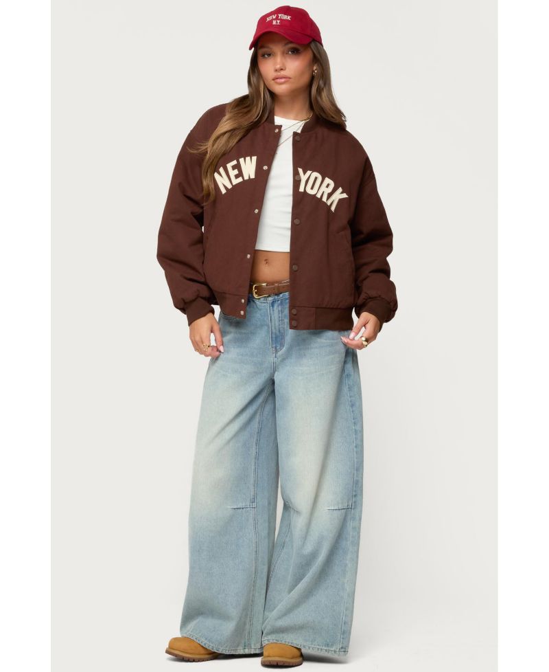 Women's Big Apple Oversized Bomber Jacket