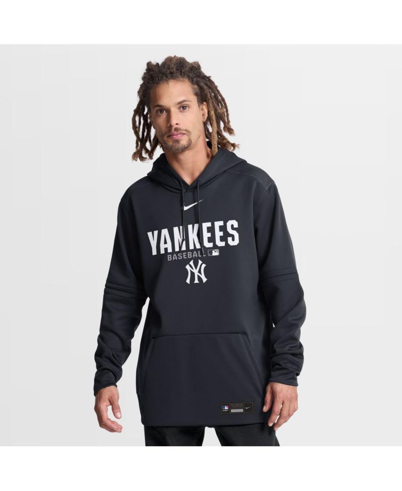 Men's Navy New York Yankees Authentic Collection Therma-FIT Hoodie