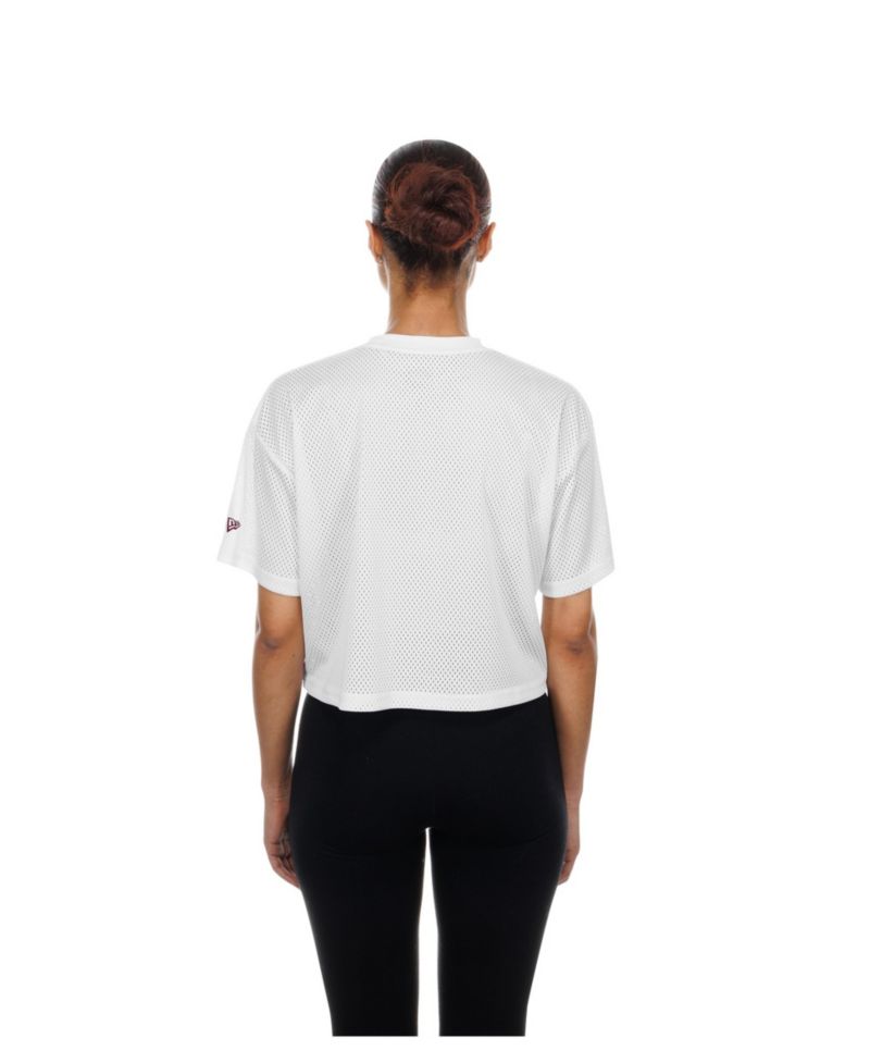 Women's Washington Commanders Cropped Boxy Mesh T-Shirt