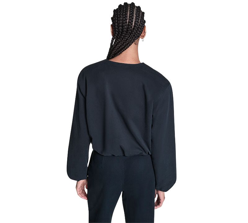Women's Bubble Sleeve Bomber Jacket
