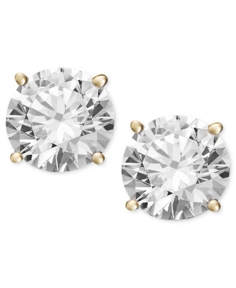 Diamond Stud Earrings (1/4-2 ct. t.w.) in 14k White, Yellow or Rose Gold