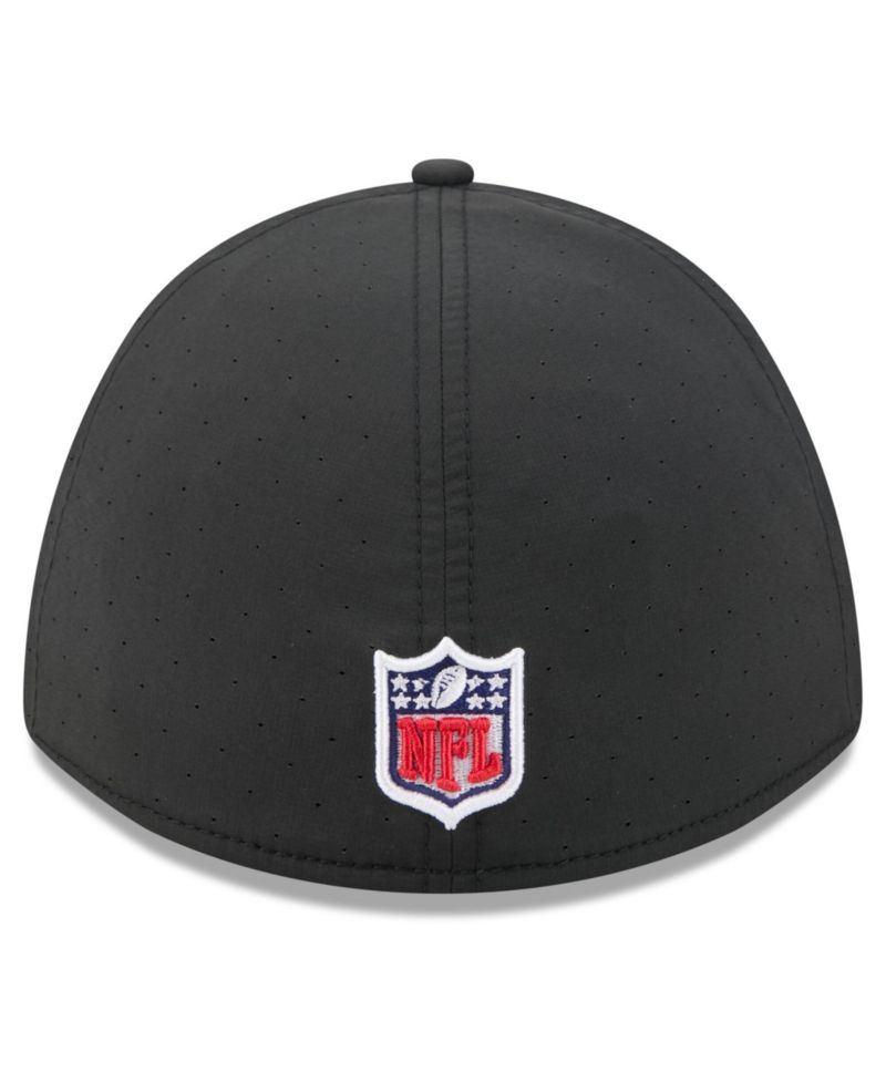Men's Black Seattle Seahawks 2026 NFL Cruical Catch 39THIRTY M-Crown Stretch Hat