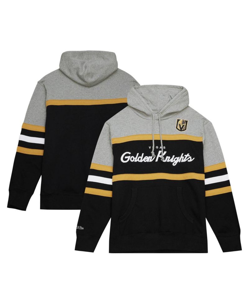 Men's Black, Gray Vegas Golden Knights Head Coach Pullover Hoodie