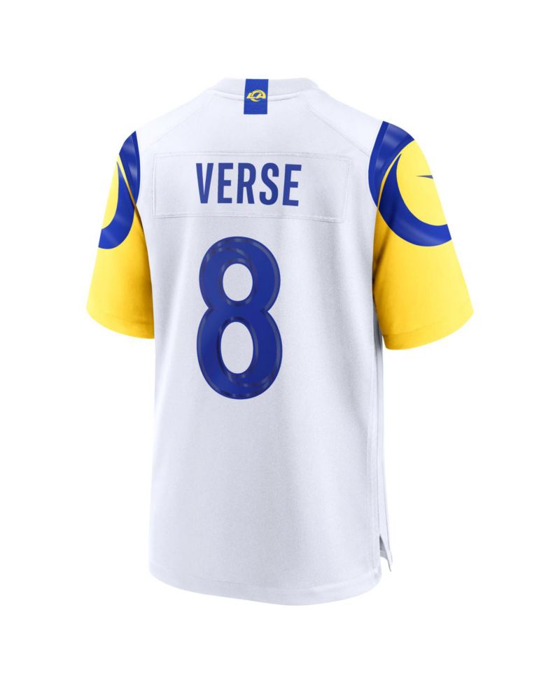 Men's Jared Verse White Los Angeles Rams White Game Player Jersey