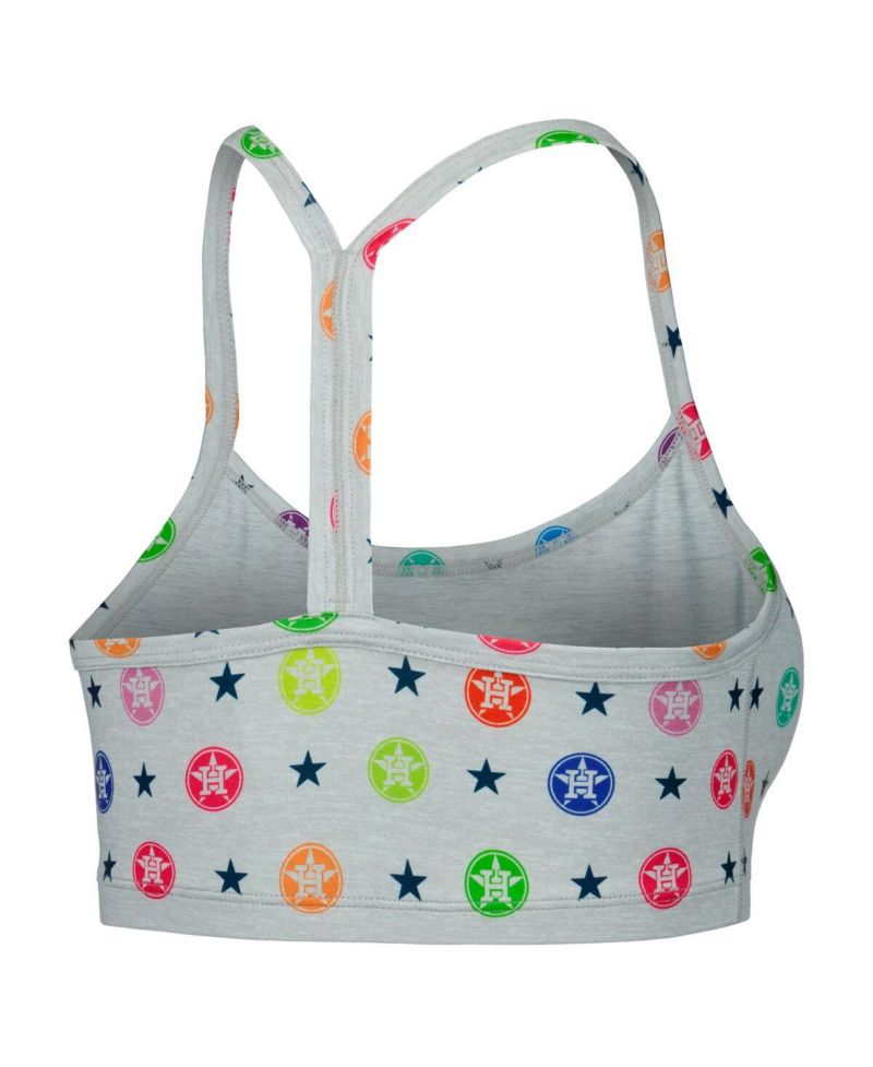 Women's Gray Houston Astros TLC Rainbow Bra