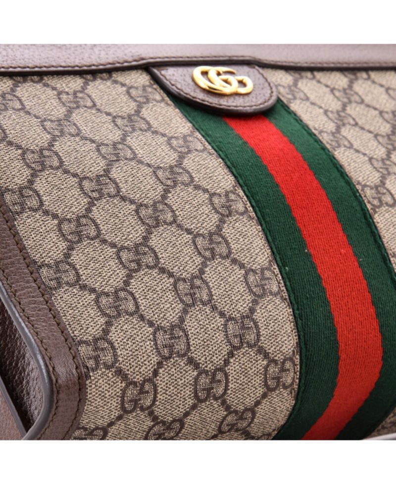 Small Ophidia Chain Shoulder Bag GG Coated Canvas