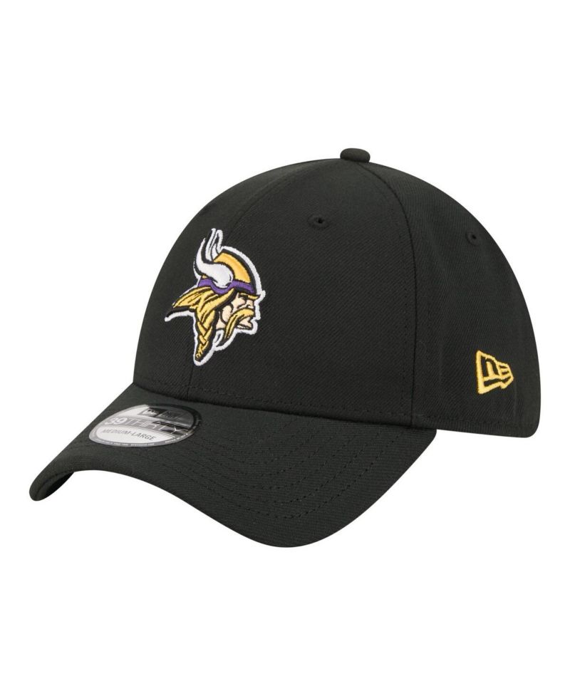 Men's Black Minnesota Vikings Core Team 39THIRTY Flex Hat