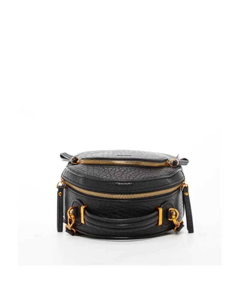 Small Black Leather Backpack Purse for Women Convertible Crossbody Bag Women's Handbag