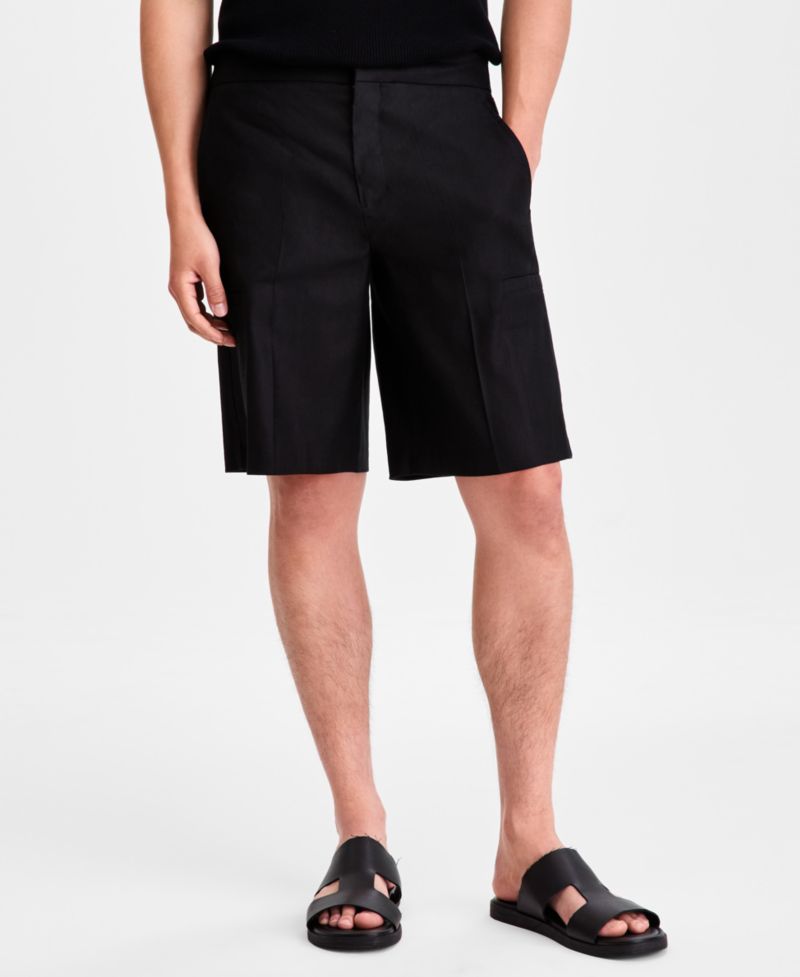 Men's Linen-Blend Utility Shorts, Macy's Exclusive