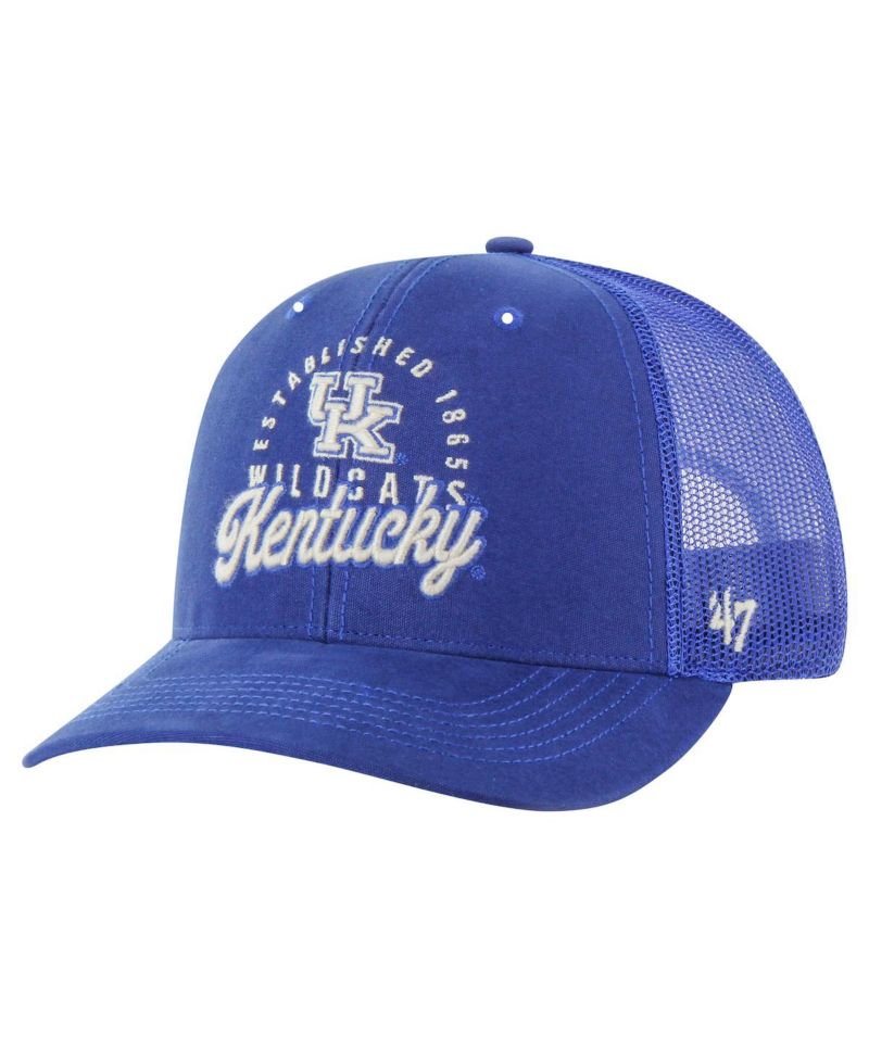 Men's Royal Kentucky Wildcats Pitstop Trucker Adjustable Hat