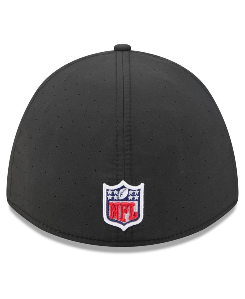 Men's Black New York Jets 2026 NFL Cruical Catch 39THIRTY M-Crown Stretch Hat