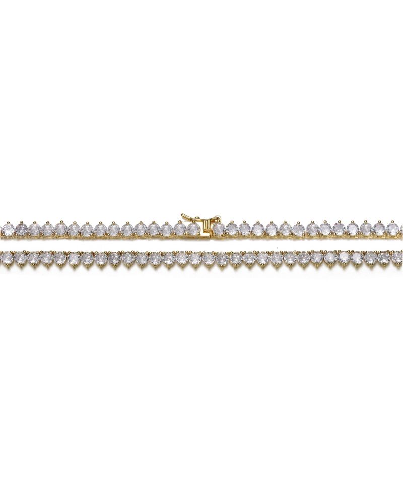 Minimalist Cubic Zirconia 4MM Tennis Necklace