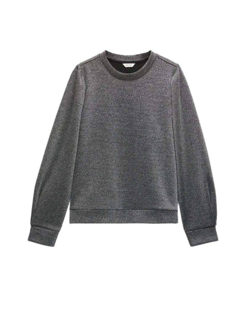 Women's Emily Sparkle Puff Sleeve Jersey Top