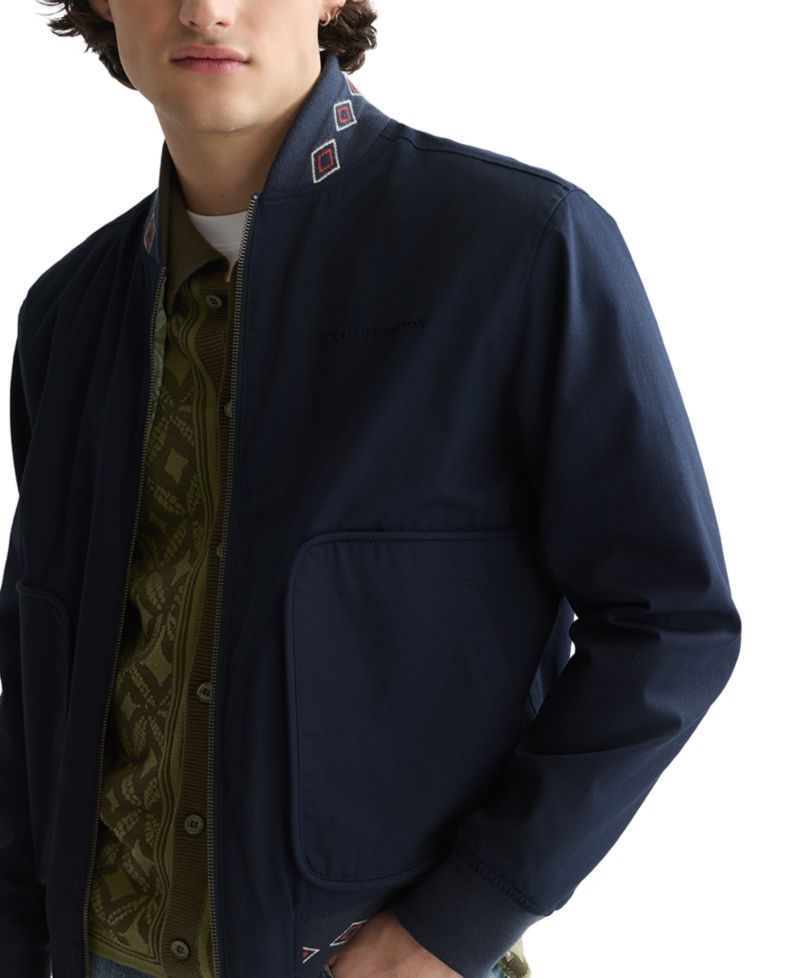 Men's Regular Fit Reversible Printed Cotton Jacket