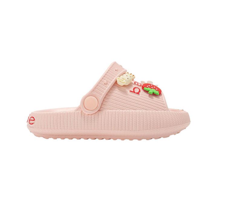 Little Girls Lightweight EVA Slide with Charms