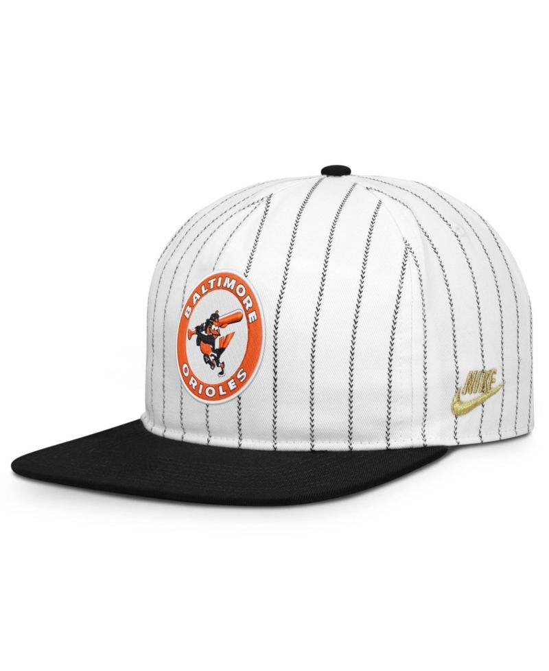 Men's White/Black Baltimore Orioles Cooperstown Collection Pro Adjustable Hat