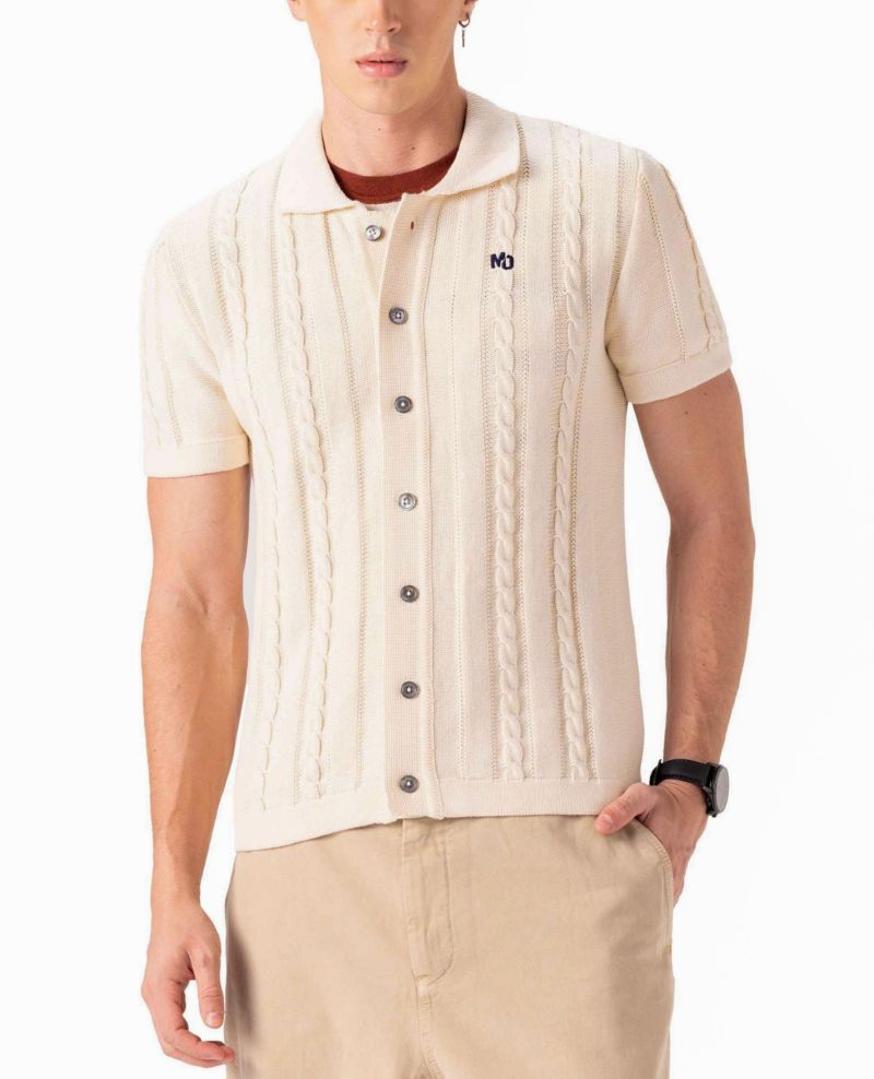 Men's JC Polo Cable Knit Sweater