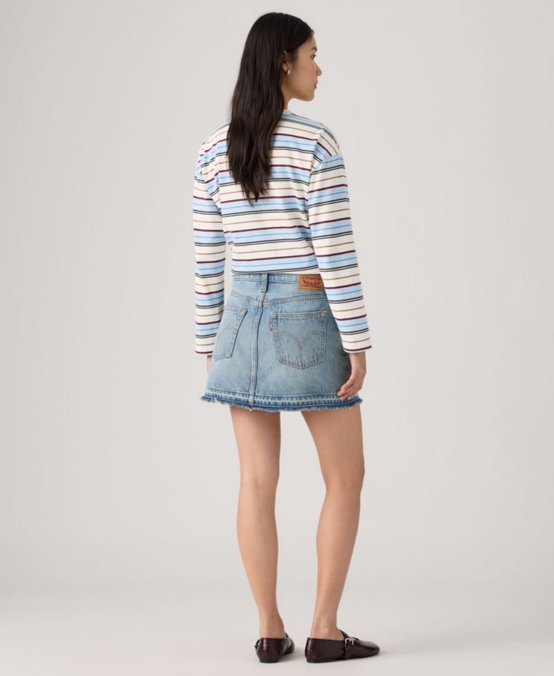 Women's Icon High-Waisted Mini Denim Skirt