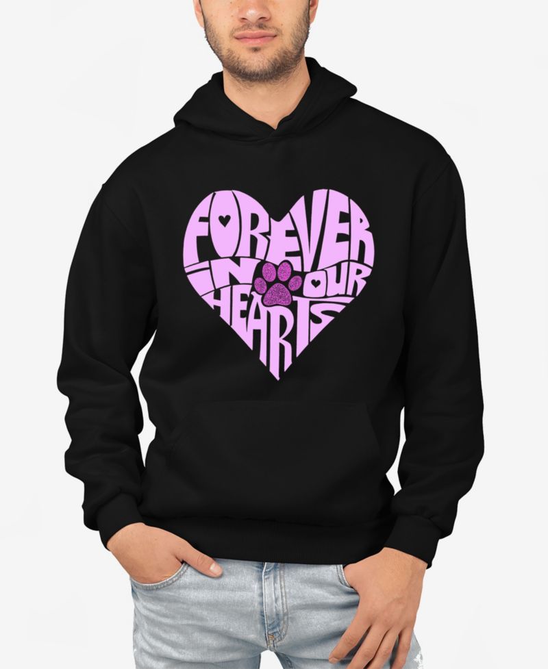 Forever In Our Hearts - Men's Word Art Hooded Sweatshirt